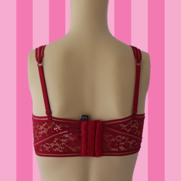 NWT- VS VERY SEXY LACE BURGUNDY BRALETTE - Picture 3 of 3